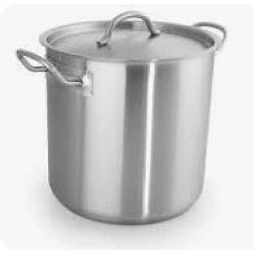 Puodas su dangčiu ø28cm, 13l, H-22cm nerūd. plieno