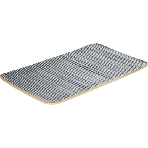 Pailga lėkštė Playground Relief 30x18cm, pilkos sp.