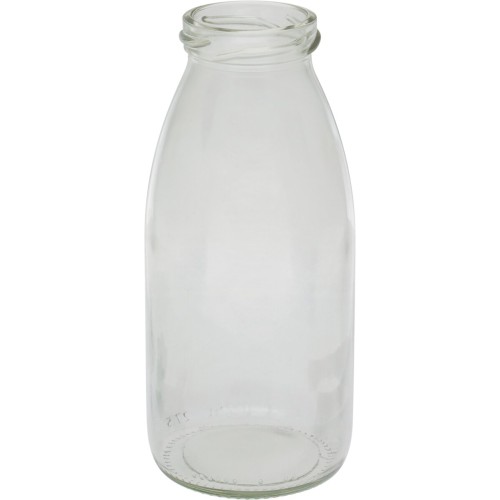 Stiklinis buteliukas Playground 280ml, permatomas