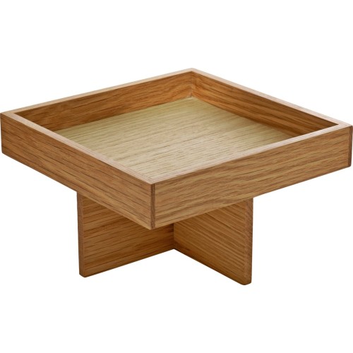 Medinis užkandžių padėklas su pakyla Playground Ananti 18x18cm, aukštis 8cm