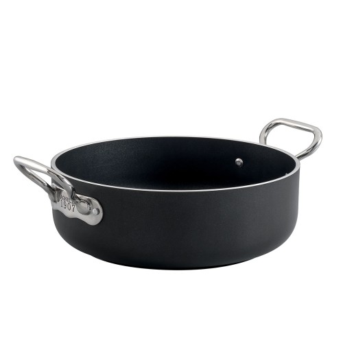 Puodas žemas AGNELLI 1907 AL-BLACK 5mm (8,4l, Ø-32cm, h-10,5cm) indukciniu dugnu