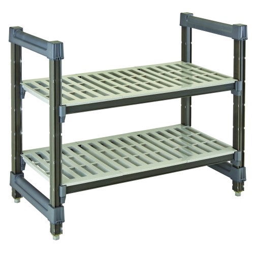 Stelažas CAMBRO Elements series ir 2 perforuotos lentynos (460x915x765mm)