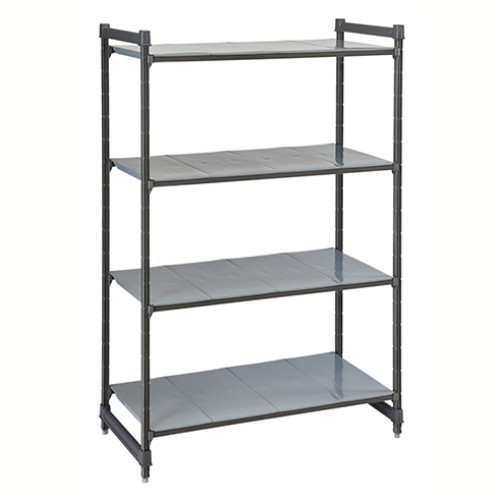 Stelažas su sujungimais CAMBRO Basics series su 4 lygiomis lentynomis (610x1220x1830 mm)