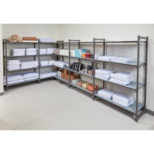 Stelažas su sujungimais CAMBRO Basics series su 4 lygiomis lentynomis (610x1525x1830mm)