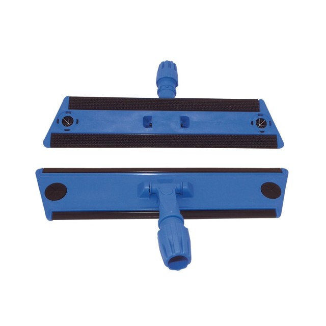 Laikiklis šluostei Duplex Velcro 40 cm, plastiko, su universalia jungtimi, mėlynas