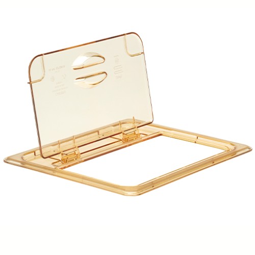 Dangtelis atverčiamas GN1 2 CAMBRO High Heat (gintaro sp., polikarb.) (32,5 x 26,5 cm)