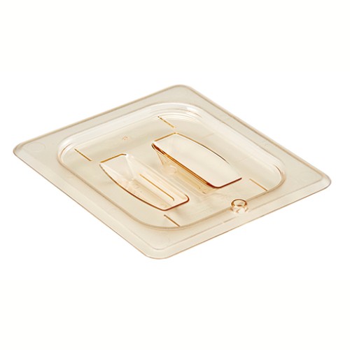 Dangtelis su rankena GN1 6 CAMBRO High Heat (gintaro sp., polikarb.) (17,6 x 16,2 cm)