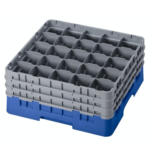 Kasetė taurėms bokalams CAMBRO 20 vietų, h-25.7cm, Ø-9.84cm, mėlynos sp.