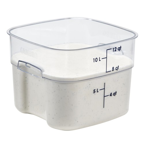 Indas maistui laikyti CAMBRO FreshPro (skaidrus polikarb.) (28,9 x 28,9 x 21,6 cm11,4l)