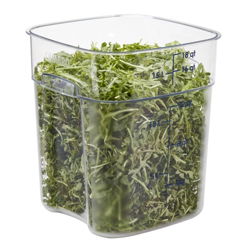 Indas maistui laikyti CAMBRO FreshPro (skaidrus polikarb.) (28,9 x 28,9 x 32,7 cm 17,2l)
