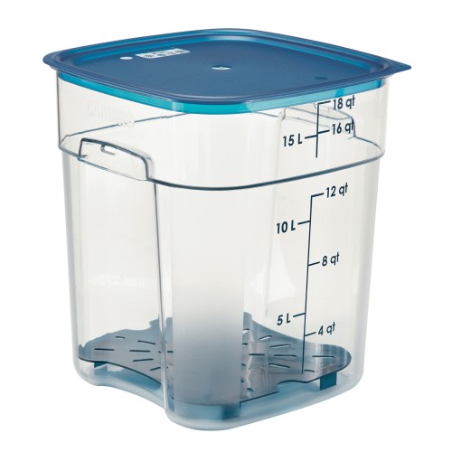 Indas maistui laikyti CAMBRO FreshPro (skaidrus polikarb.) (28,9 x 28,9 x 32,7 cm 17,2l)
