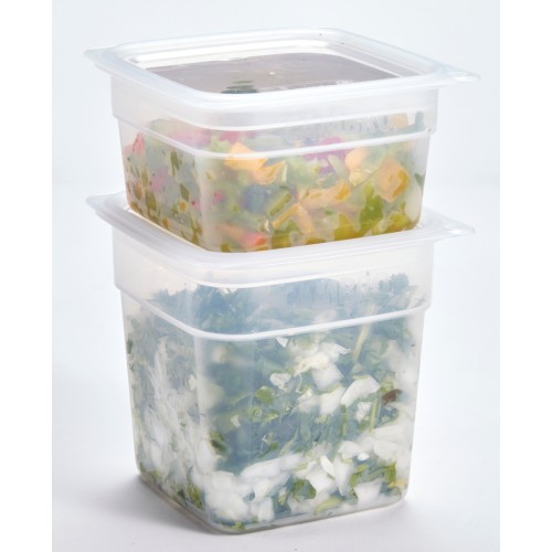 Indas maistui laikyti CAMBRO (skaidrus polikarb.) (12,4 x 12,4 x 6,5 cm 0,47l)