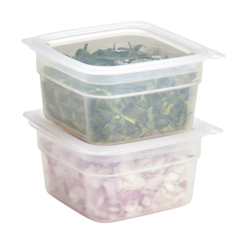 Indas maistui laikyti CAMBRO (skaidrus polikarb.) (12,4 x 12,4 x 6,5 cm 0,47l)