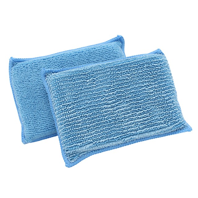 Šveitimo kempinė DUO mikropluošto, mėlyna, 10 vnt. pak.