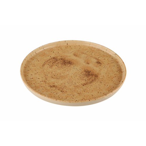 Lėkštė Porland Stoneware Natura ø27 cm, su paaukštintu krašteliu