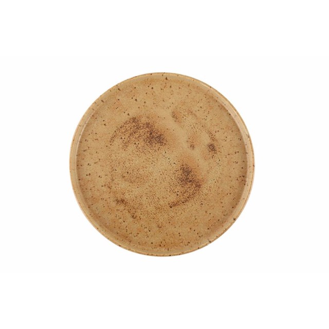 Lėkštė Porland Stoneware Natura ø27 cm, su paaukštintu krašteliu