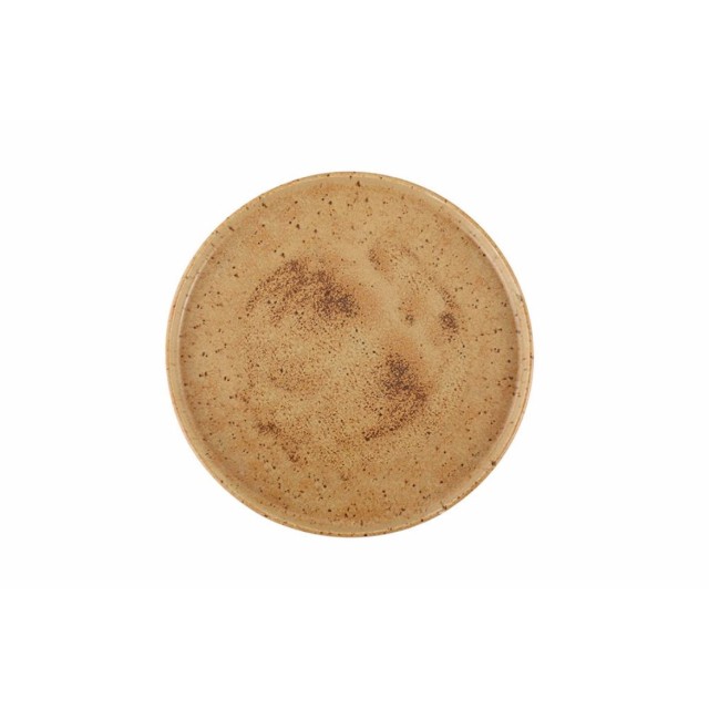 Lėkštė Porland Stoneware Natura ø22 cm, su paaukštintu krašteliu