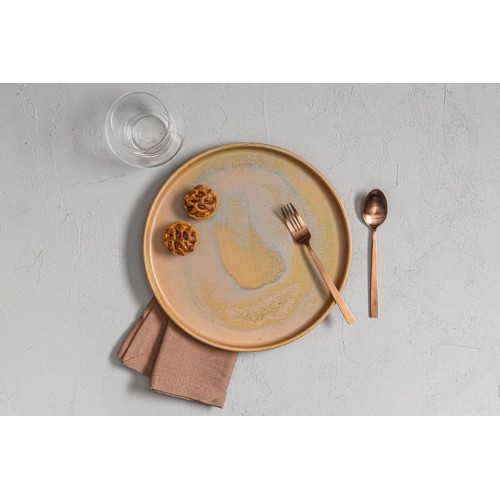 Lėkštė Porland Stoneware Savana ø22 cm, su paaukštintu krašteliu