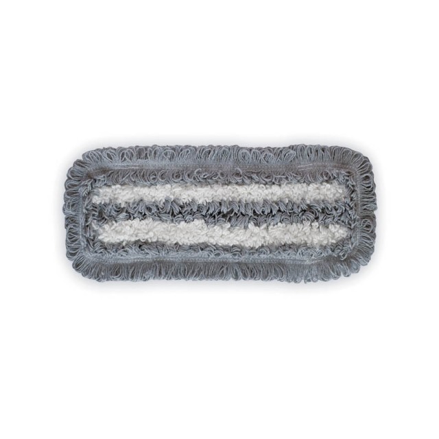 Grindų šluostė Grey 40x13 cm, mikrofibrinė, su kišenėmis ir atvartais