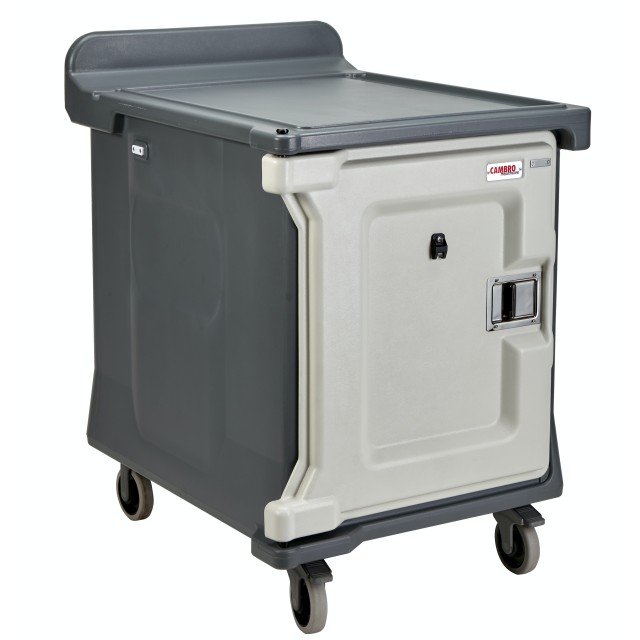 Vežimėlis aptarnavimui CAMBRO 1 skyrio, talpinama 10 padėklų (77,5x97,5x109 cm), pilkos sp.