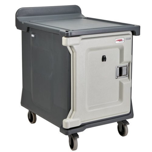 Vežimėlis aptarnavimui CAMBRO 1 skyrio, talpinama 10 padėklų (53,7x78,7x66,7cm), pilkos sp.