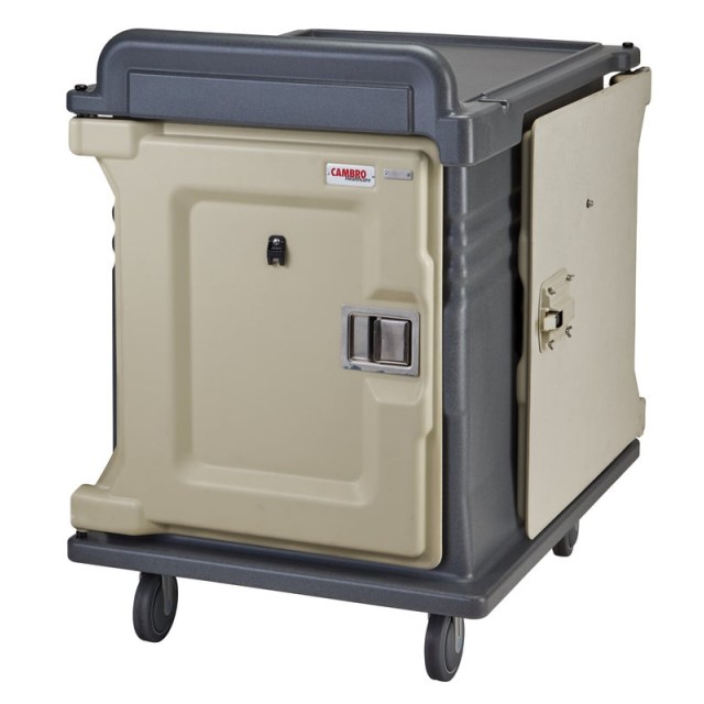 Vežimėlis aptarnavimui CAMBRO 1 skyrio, talpinama 5 padėklų (77,5x97,5x109 cm), pilkos sp.