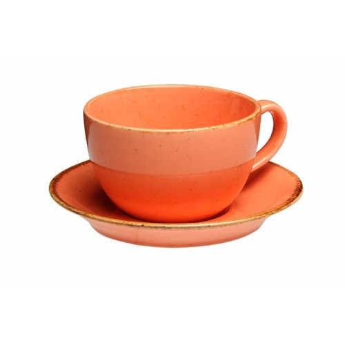 Puodelis Porland Seasons Orange 370 ml, oranžinės sp.