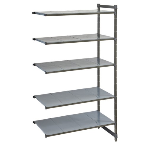 Pridėtinis stovas su sujungimais stelažui CAMBRO Basics series su 5 lygiomis lentynomis (610x870x2140mm)