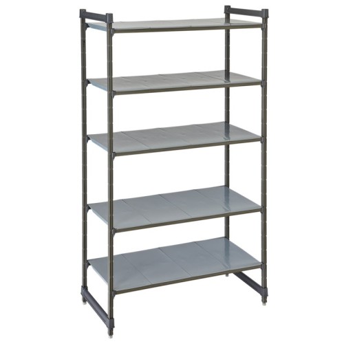 Stelažas su sujungimais CAMBRO Basics series su 5 lygiomis lentynomis (610x1220x2140mm)