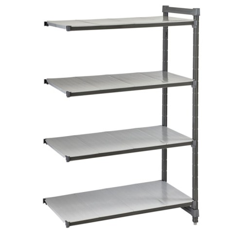 Pridėtinis stovas su sujungimais stelažui CAMBRO Basics series su 4 lygiomis lentynomis (540x1023x1830mm)