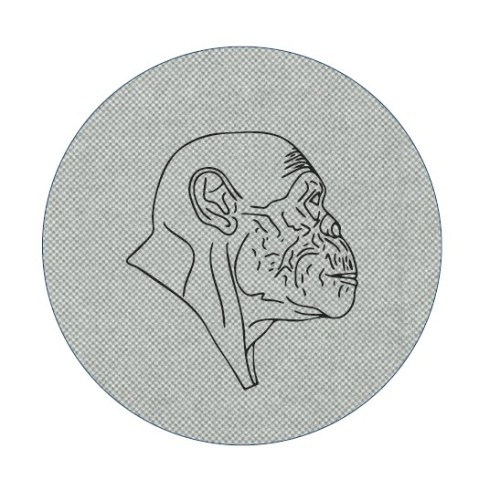 Padėkliukai taurei The Luxe Grigio Chiaro su logo apvalūs, ?10cm, šviesiai pilkos sp., 1x1000 vnt. dėž., (1000 vnt) neaustinės medžiagos