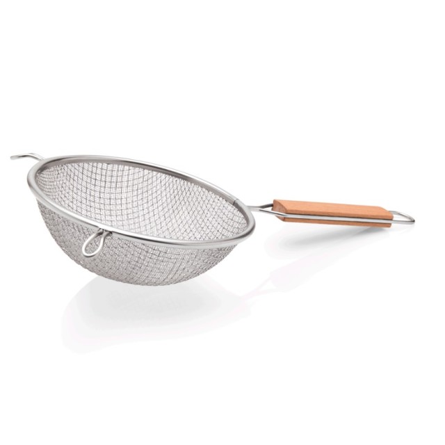 Sietelis Ø20 cm, 16,5cm,  metalinis su medine rankena