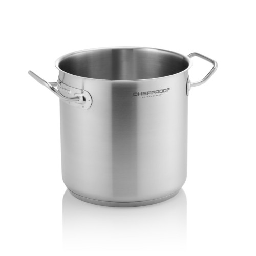 Puodas aukštas Chefproof ø24cm, 10l, chromuotas