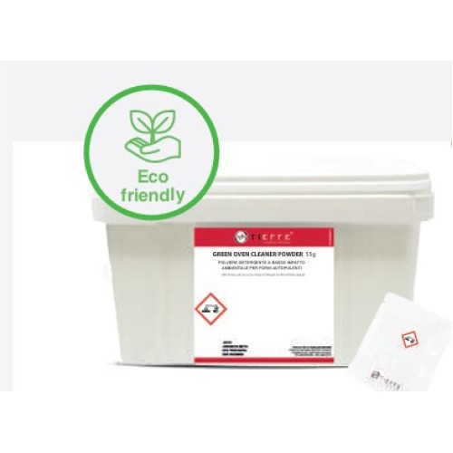 Ekologiškas ploviklis milteliais automatinėms krosnims GREEN OVEN CLEANER POWDER (100 vnt. kibirėlyje)