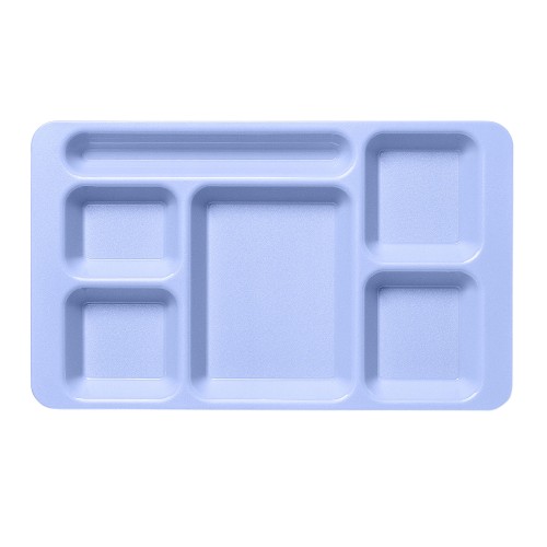Padėklas su 6 skyriais CAMBRO polikarbonatas 22.8x38x3.3cm, mėlynos sp.