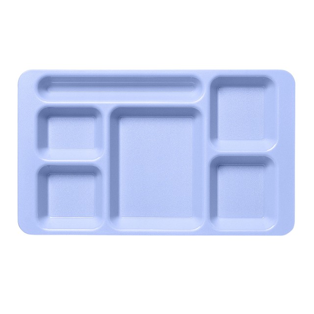 Padėklas su 6 skyriais CAMBRO polikarbonatas 22.8x38x3.3cm, mėlynos sp.