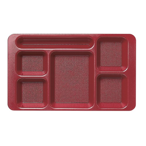 Padėklas su 6 skyriais CAMBRO kopolimerinis plastikas 22.8x38x3.3cm, bordo sp.