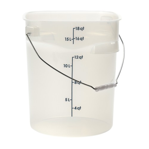 Indas maistui laikyti su rankena CAMBRO FreshPro (skaidrus poliprop.) (28,9x28,9x33,8 cm, 17,2L)