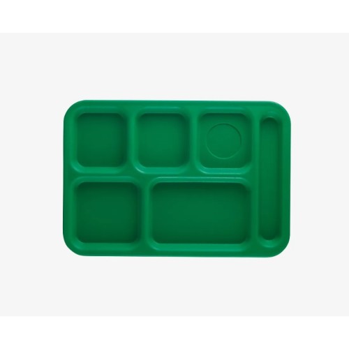 Padėklas su 6 skyriais CAMBRO 36,5x25,4x1,9cm, žalios sp.