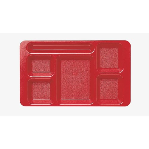 Padėklas su 6 skyriais CAMBRO 38x22,9cm, raudonos sp.