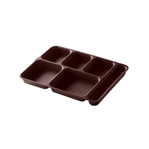 Padėklas su 6 skyriais CAMBRO 36x25,4x2,9cm, rudos sp.
