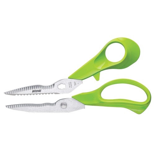 Žirklės virtuvinės Kohe Deluxe žalios sp. 18,9 cm
