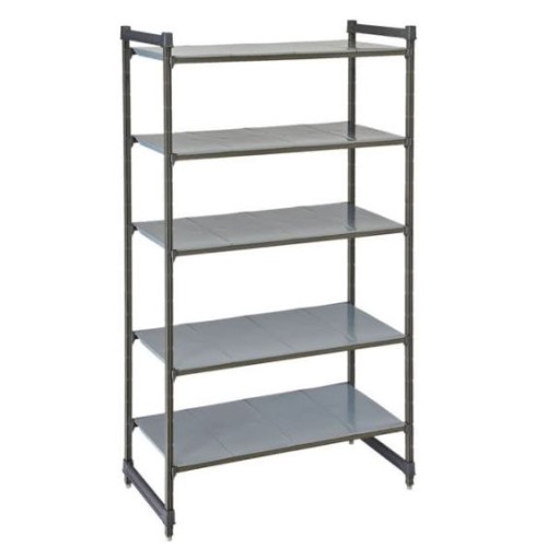 Stelažas su sujungimais CAMBRO Basics series su 5 lygiomis lentynomis (460x1070x2140mm)