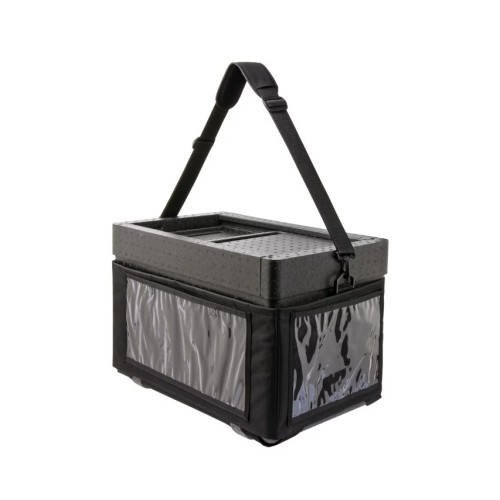 EPP transportavimo dėžė 56x36 cm, H- 38,5 cm, 32 l, juodos sp.