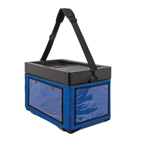 EPP transportavimo dėžė 56x36 cm, H- 38,5 cm, 32 l, mėlynos sp.