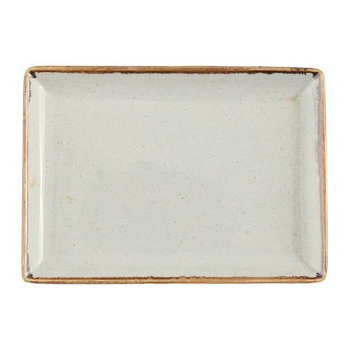 Stačiakampė lėkštė Porland Seasons Gray 35x26cm, šviesiai pilkos sp.