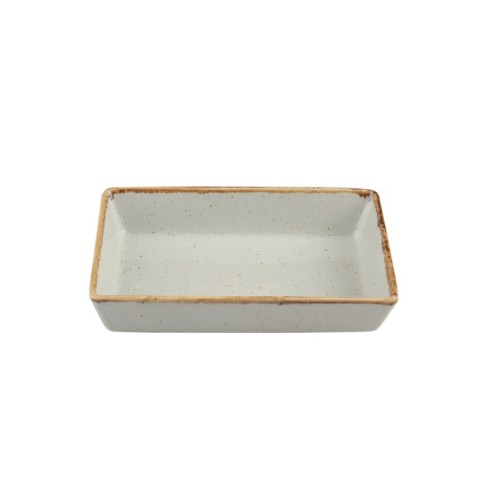 Pusryčių lėkštė Porland Seasons Gray 13x8,5 cm, šviesiai pilkos sp.