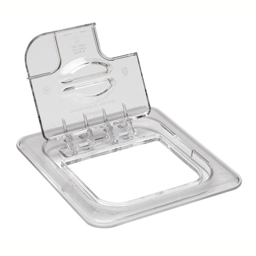 Dangtelis atverčiamas su anga šaukštui CAMBRO (skaidrus polikarb.) (GN1 6-16.2x17.6cm)