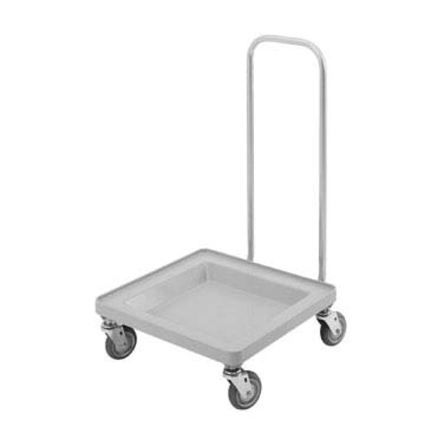 Vežimėlis indų krepšiams CAMBRO (su rankena; pilkas) (54x59x94cm)