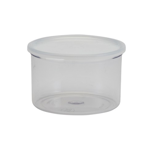 Indelis CAMBRO apvalus (su dangteliu, skaidrus) (h-11.1cm; Ø-15.9cm, 1.4l)